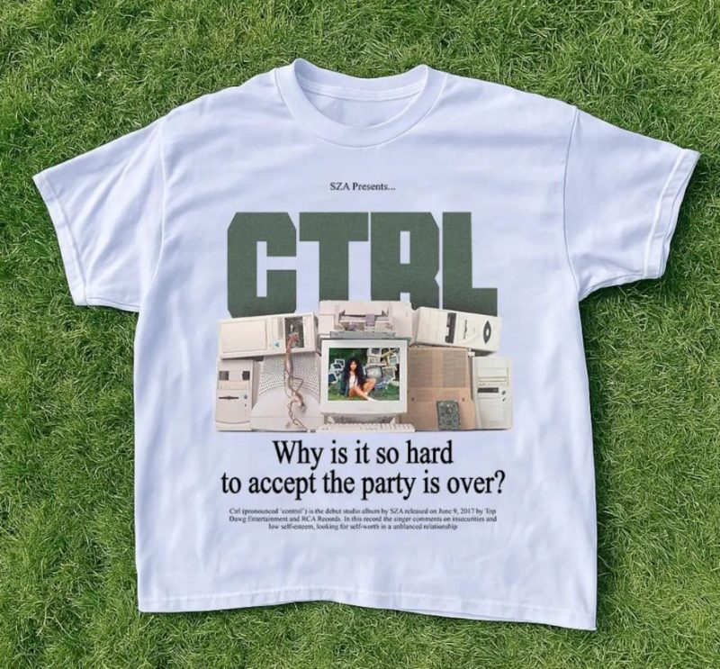 SZA- CTRL T-shirt, Sweatshirt, and Hoodie - sza Graphic merch, Sza Concert, Rap Shirt, SOS, unisex gift, Hooded T Shirt, Sza vintage shirt