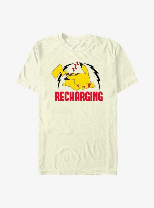 Pokemon Sleepy Pikachu Recharging T-Shirt