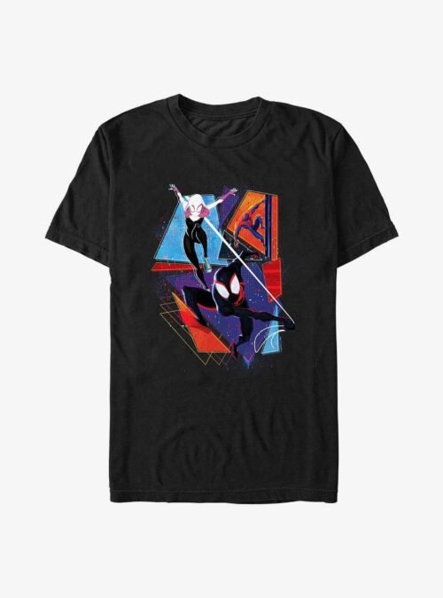 Marvel Spider-Man: Across the Spider-Verse Spider-Gwen Miguel O'Hara and Miles Morales Poster T-Shirt