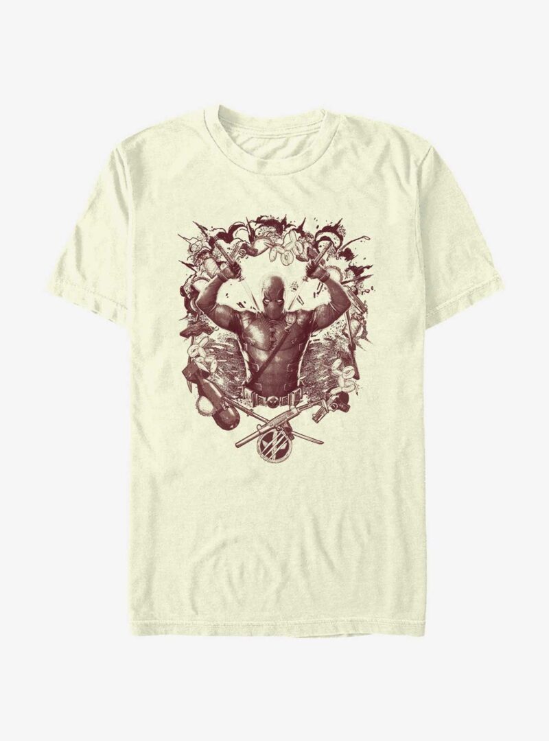 Marvel Deadpool & Wolverine Weapons Explosion T-Shirt