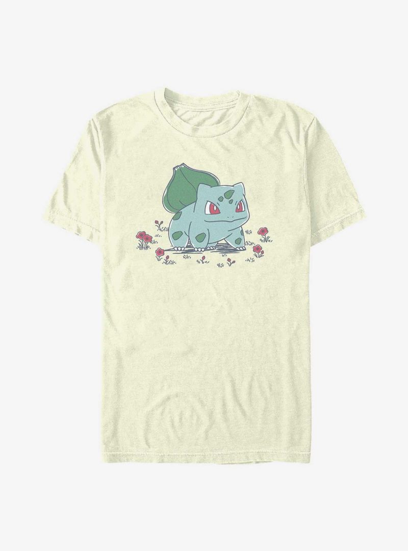 Pokemon Bulbasaur Standing In Flower Garden T-Shirt