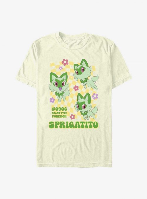 Pokemon Sprigatito Grass Type T-Shirt