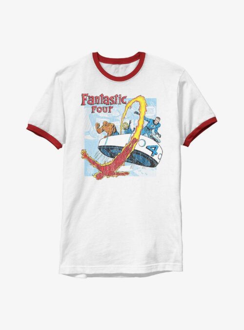 Marvel Fantastic Four Comic Ringer T-Shirt