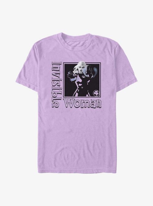 Marvel Fantastic Four Invisible Woman Pose Garment Dye T-Shirt