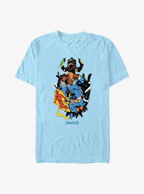 Marvel The Fantastic Four: First Steps Galactus Vs Fantastic Four T-Shirt