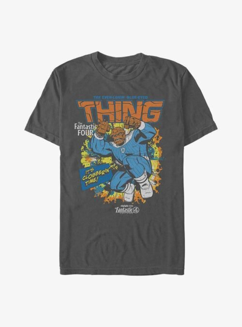 Marvel The Fantastic Four: First Steps Thing Cover Garment Dye T-Shirt Hot Topic Exclusive