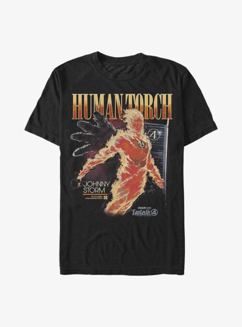 Marvel The Fantastic Four: First Steps Human Torch T-Shirt Hot Topic Exclusive