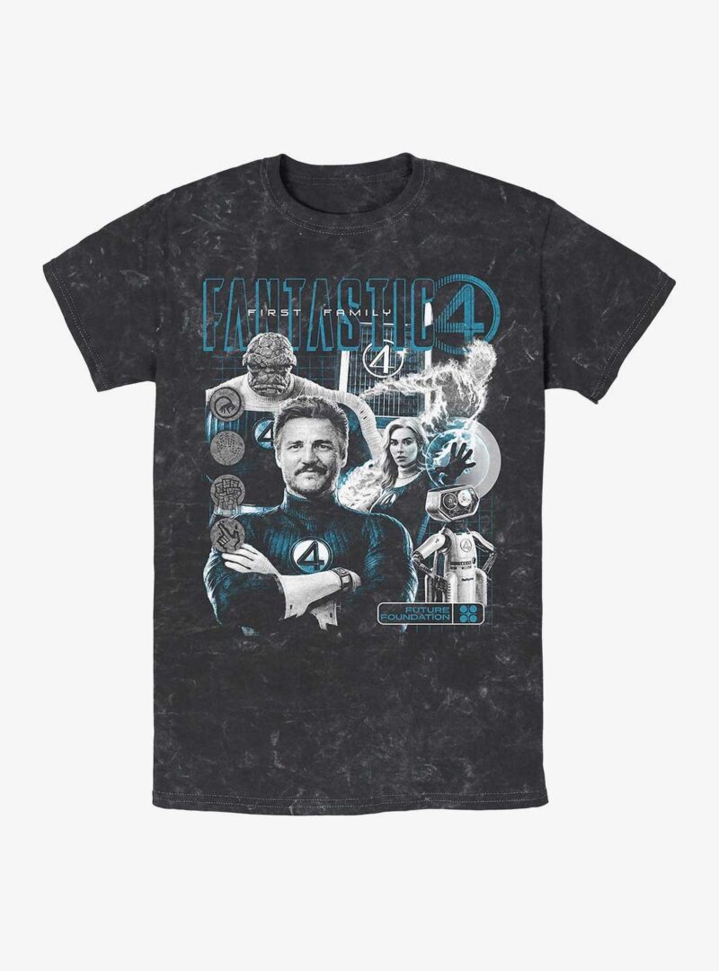Marvel The Fantastic Four: First Steps Club Fantastic Mineral Wash T-Shirt Hot Topic Exclusive