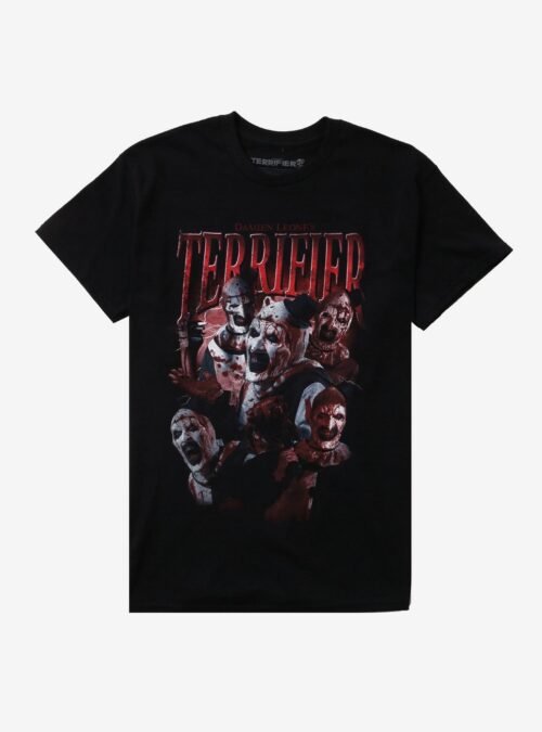 Terrifier Art The Clown Collage T-Shirt