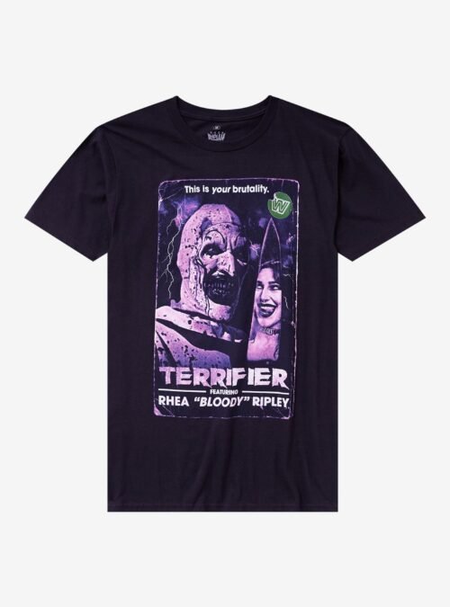 WWE Rhea Ripley X Terrfier Knife T-Shirt