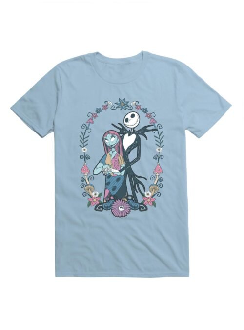 Disney The Nightmare Before Christmas Jack and Sally Flowers T-Shirt Hot Topic Exclusive