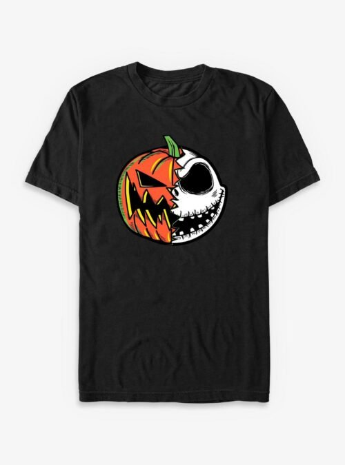 Disney The Nightmare Before Christmas Pumpkin Jack Split Face - Black