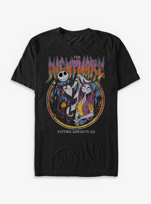 Disney The Nightmare Before Christmas Metal Circle - Black