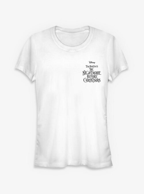 Disney The Nightmare Before Christmas Logo Pocket - White